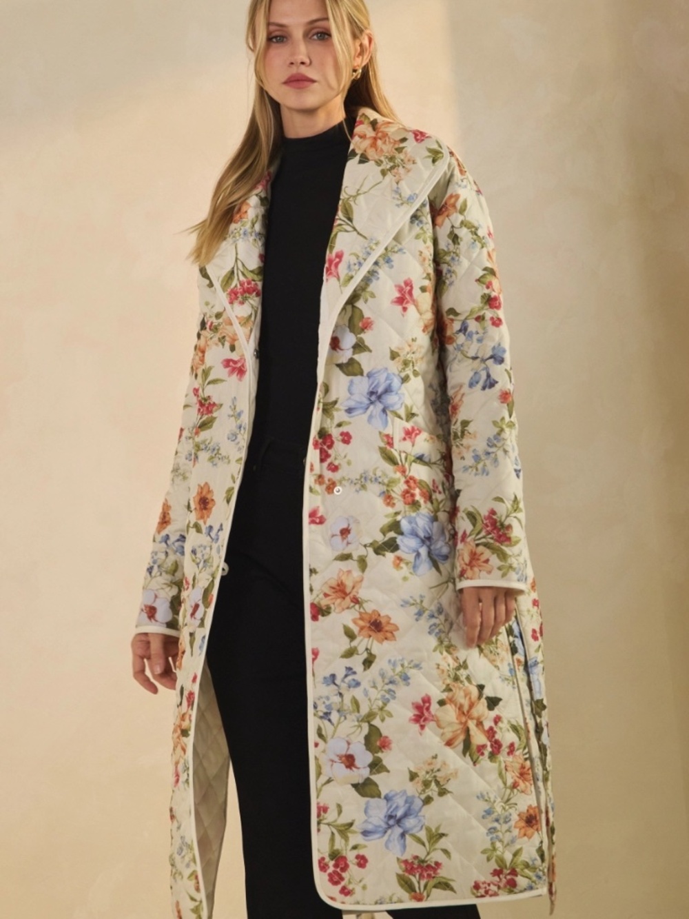 Spring Floral Quilted Jacket - Picture 8 of 9